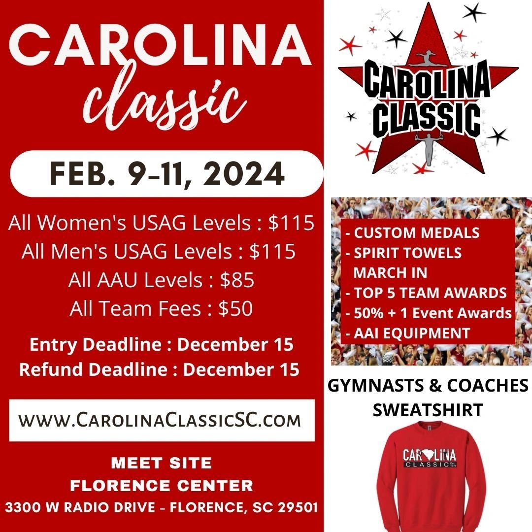 Carolina Classic Gymnastics Meet 2024 Caria Heloise